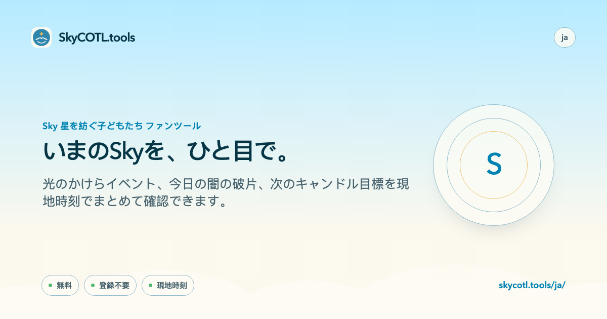 SkyCOTL.toolsページの共有プレビュー