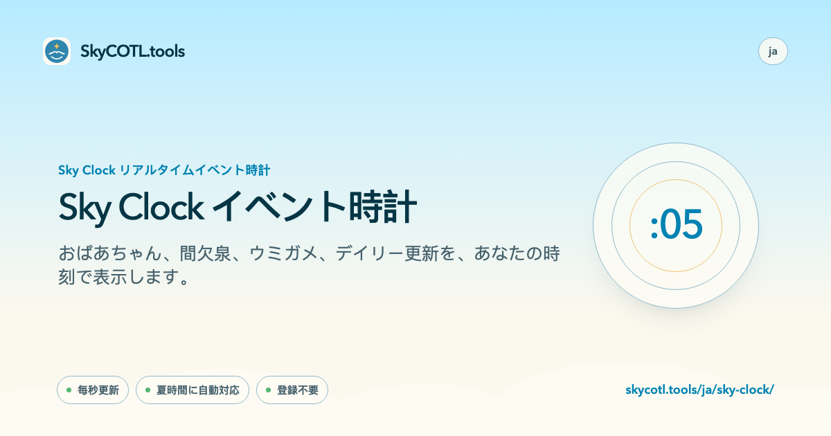 SkyCOTL.toolsページの共有プレビュー