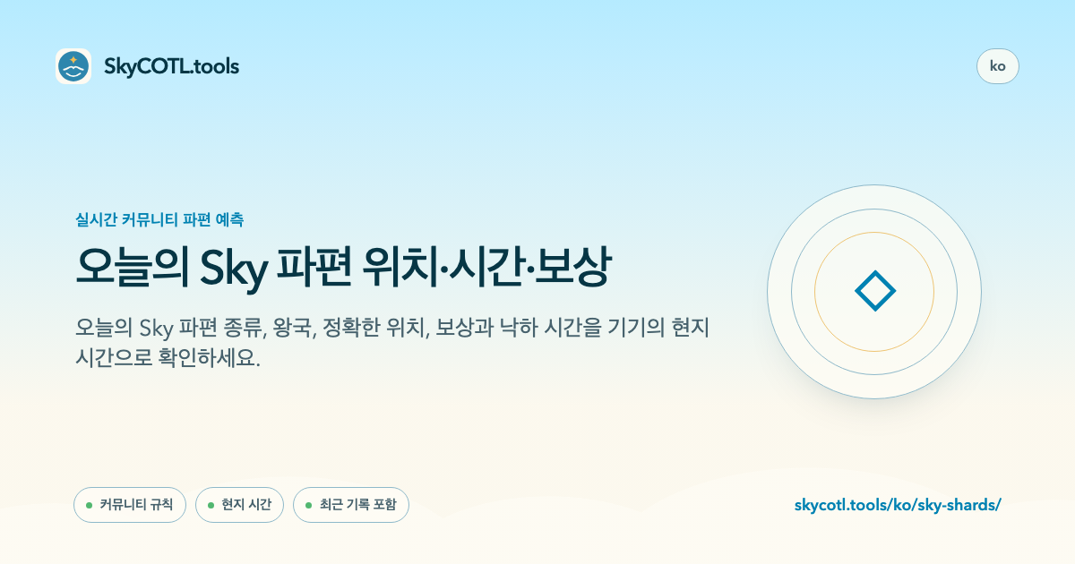 SkyCOTL.tools 페이지 공유 미리보기